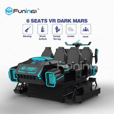 9D Virtual Reality Cinema VR Shooting Games 6 Seats Car Simulator With CE Verified