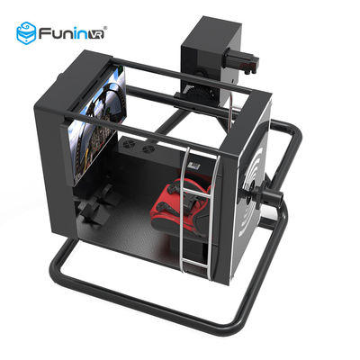 Black Virtual Reality Flight Simulator Cockpit Outdoor Amusement Park Equipment