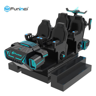 Blue / Black 9D Virtual Reality Simulator Cinema Motion Car Games For Kids In Supermarket