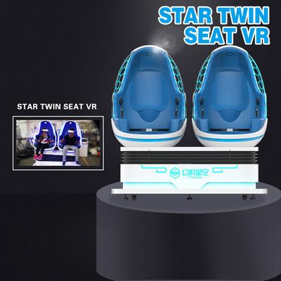 Electric Crank Platform 9D Virtual Reality Simulator 4.5KW Twin Seat