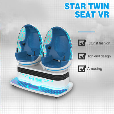 Electric Crank Platform 9D Virtual Reality Simulator 4.5KW Twin Seat