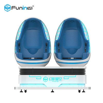 White 1 Player 9D Virtual Reality Egg Machine Size 1920*1135*1910mm