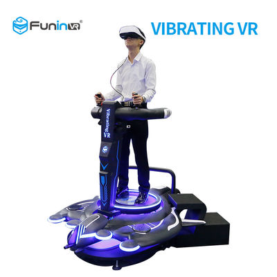Indoor Amusement 9D Virtual Reality Simulator Coin Operated Black Color