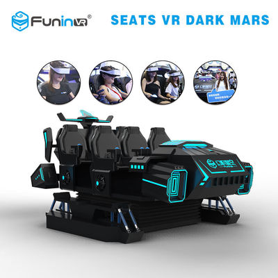 Metal Video Game Simulator , Multiplayer 6 Seats Theme Park Ride Simulator