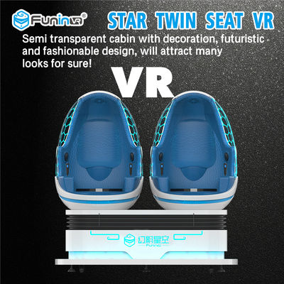 Blue Light 3 Square Mertre 9D Cinema Egg / 360 Degree Virtual Reality Machine