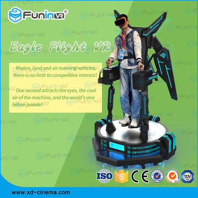 360 Degree View Interactive 9D VR Cinema Eagle Flight Simulator With Shooting Guns 220V