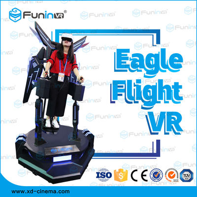 Black Color Vr Standing Flight Simulator For Single Person 4 Years +