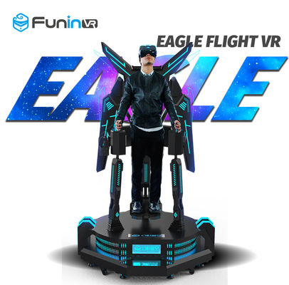 Black Color Vr Standing Flight Simulator For Single Person 4 Years +