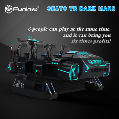 6 Seats 9D VR Cinema Simulator Virtual Reality Machine For Family 3.8KW