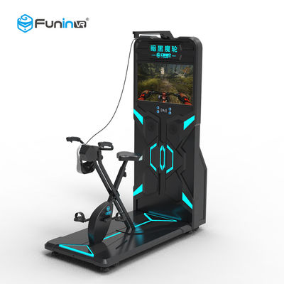 Indoor 9D Virtual Reality Stationary Bike / Exercise Bike Virtual Ride