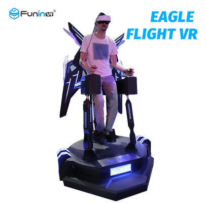 1260*1260*2450mm 9D VR Eagle Flight Cinema Simulator 2.0kw+200 Kg VR 360 Flying Game Machine For Amusement Park