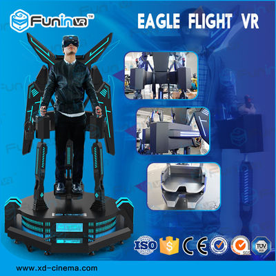 Excited Standing Up VR Flight Simulator Virtual Reality Simulation Rides