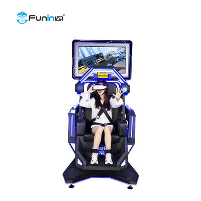 Metal 1 seat 360 Degree Rotation 9D Virtual Reality Flight Simulator