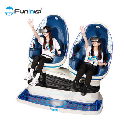 9d VR machine 3d headsets glasses 2 seats blue 9d cinema virtual reality simulator vr games for sale