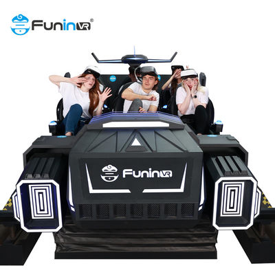 9D VR 6 seats cinema simulator machine Rated load 600KG VR Motion Platform Darkness Spaceship Simulator