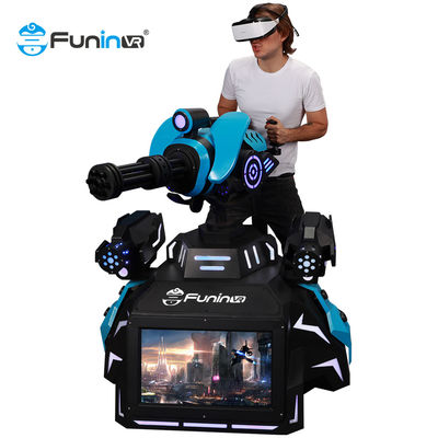 Hot selling gatling gun shooting arcade game machine virtual reality 9d VR walker shooting 9d vr standing platform