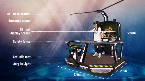 1 payer nteractivity Station 9D Virtual Reality Beat Game Machine Rated load 200kg Occasion Shopping Mall