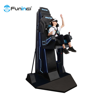 1 Player 9d Cinema Virtual Reality Drop Tower Flight Simulator Game Machine