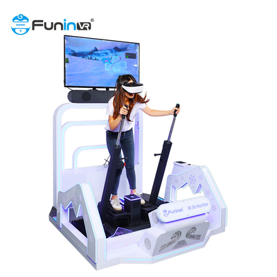 Interactive Amusement Park 9d Vr Ski Simulator With Deepoon E3 Glasses