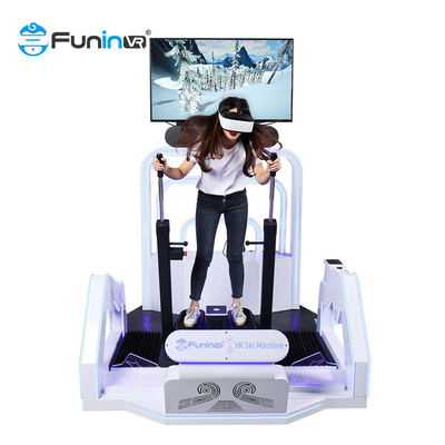 Interactive Amusement Park 9d Vr Ski Simulator With Deepoon E3 Glasses