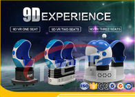 Fashion Cool 360 Degree Supermarket 9D Cinema Ride Blue Seats With Wind Effect