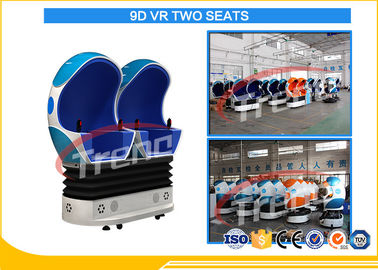 Multi Players Interactive 9D Cinema Simulator 2 Seats 360 Degree Motion With Rotation