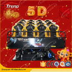 Hydraulic Amusement Park 5D Movie Theater 6 Pistons With Electric Seat Platform