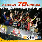 Dynamic Virtual Reality 7D Interactive Theater 8 / 9 Seat For Amusement Park