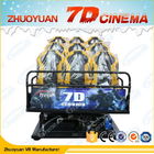 Shooting Games 7D Cinema Rider Metal Screen 6 / 9 Seats With Wind Effects