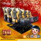Roller Coaster 7D Cinema Simulator With Lighting / Wind / Fog Special Effects