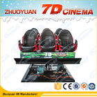 6 Seats Electric 7D Movie Theater With Special Effect System 220V 5.50KW