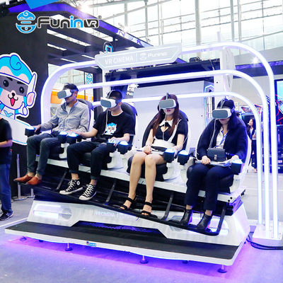 4 Seats 9D VR Cinema For Theme Park Indoor Virtual Reality Machine