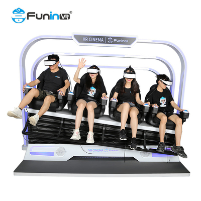 4 Seats 9D VR Cinema For Theme Park Indoor Virtual Reality Machine