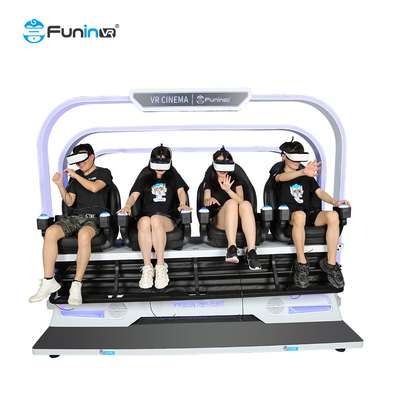 4 Seats 9D VR Cinema For Theme Park Indoor Virtual Reality Machine