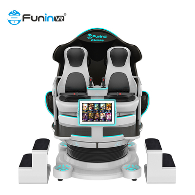 Multiplayer Equipment 9D Virtual Reality Simulator Cinema 2 Player Vr Egg Chair