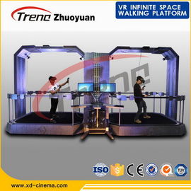 Amusement Park 9D Virtual Reality Simulator With Hyper fine Virtual Walking Platform