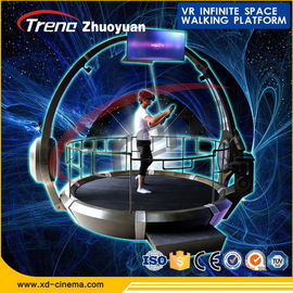 Amusement Park 9D Virtual Reality Simulator With Hyper fine Virtual Walking Platform