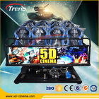 Black Virtual Reality 5D Mobile Cinema , 5D Moving Theater With Dynamic Hydraulic Seats