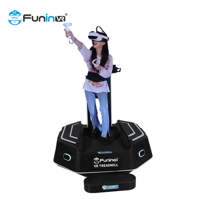 Interactive Amusement Park Shooting Vr Standing Platform 9D Virtual Reality Treadmill