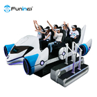 360 Roller Coaster 9D VR Simulator 6 Seats Motion Chair Virtual Reality Equipment