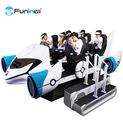 360 Roller Coaster 9D VR Simulator 6 Seats Motion Chair Virtual Reality Equipment