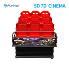 Curved Screen 7D Movie Theater With Motion Seats 2/3/4/6/8/9/12/24 Chairs Regular Maintenance