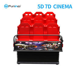 Curved Screen 7D Movie Theater With Motion Seats 2/3/4/6/8/9/12/24 Chairs Regular Maintenance