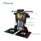 PC Stand Up Flight VR Simulator With Joystick Controls Military Shooting Theme