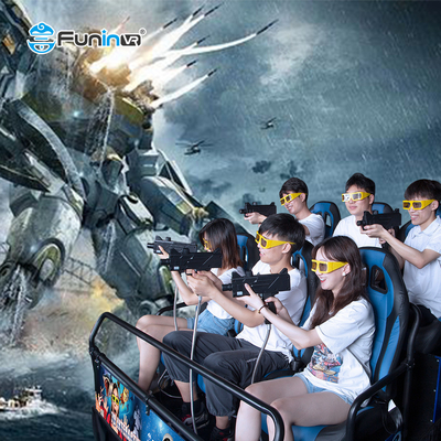 Customized 9-48 Seats 5D Movie Theater With Lightning Special Effects