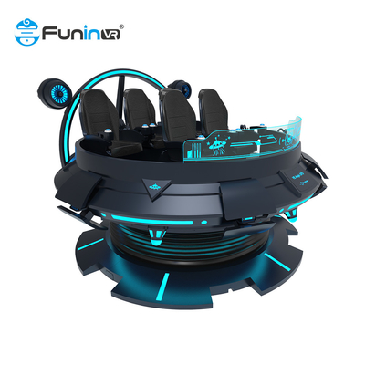 6 Players 9D Virtual Reality Simulator Enhanced Visuals And Realistic Movement