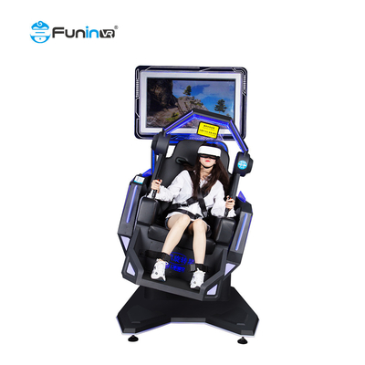 Fiberglass 9D VR Simulator 360 Degree Visual Effects With Motion Platform