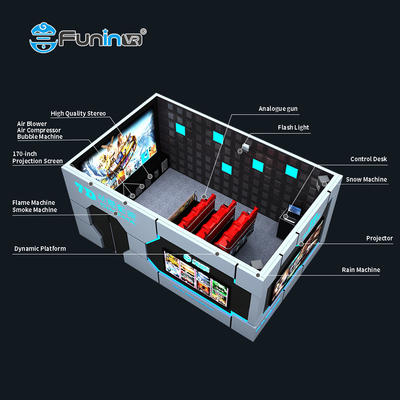 Screen Type 5D Movie Theater For Trampoline Park Electrical System