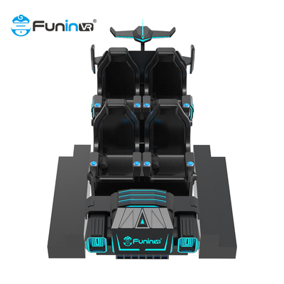 6 Seats 9D VR Roller Coaster Simulator With Realistic Temperature And Wind Effects