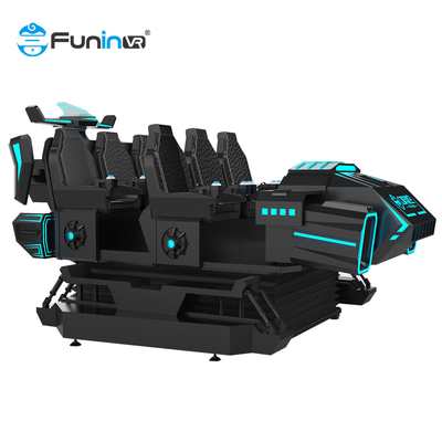 6 Seats 9D VR Roller Coaster Simulator With Realistic Temperature And Wind Effects